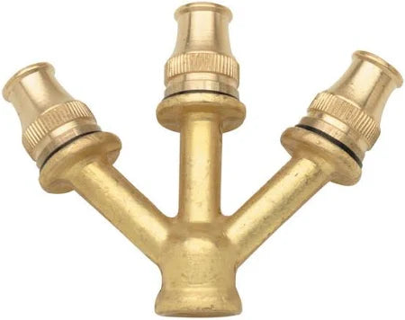 Getto triforco Cilli 65 mm in ottone per lancia irroratore