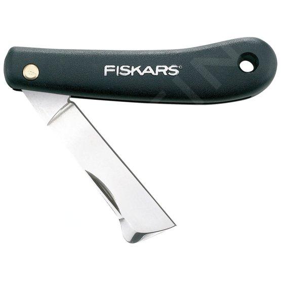 Coltello da innesto Fiskars K60 con impugnatura in plastica e lama in acciaio al carbonio