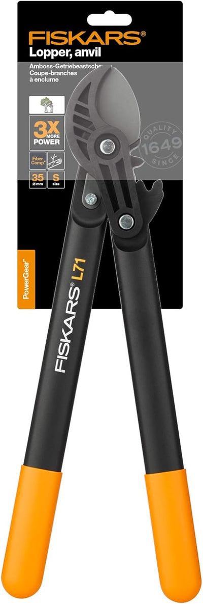 Fiskars PowerGear L71 troncarami a incudine in confezione