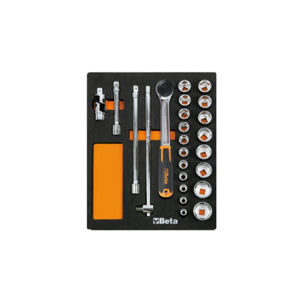 Vassoio morbido in EVA bussole esagonali da 1/2" - M83