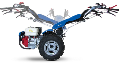 Manubrio reversibile 180 gradi su silent-block per motocoltivatore BCS PowerSafe