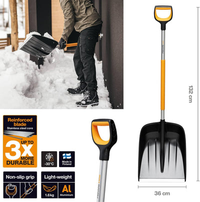 Pala da neve Fiskars X-Series 1057177 dimensioni 132 cm x 36 cm