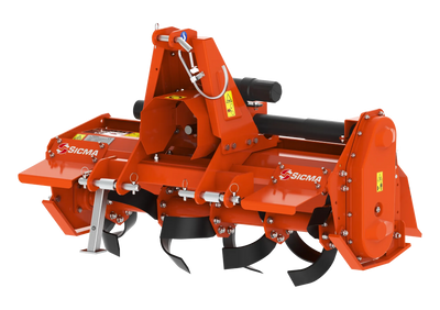 Fresatrice Sicma SA 125 con attacco a 3 punti e rotore con zappe tipo 4