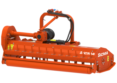 Trinciatutto Sicma TMX 140 spostabile con rullo stabilizzatore posteriore e trasmissione a cinghie