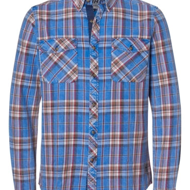 Camicia a quadri Stihl Indigo taglia S con bottoni frontali