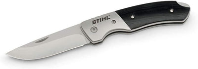 Coltello tascabile Stihl pieghevole con lama in acciaio inox da 8 cm e manico in fibra di vetro