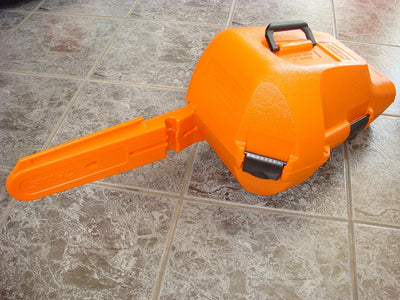 Custodia rigida originale Stihl per motosega con maniglia e chiusure rapide