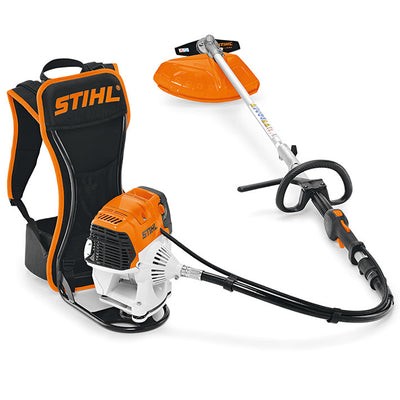 Decespugliatore spalleggiato Stihl FR 131 T con motore 4-MIX e asta scomponibile
