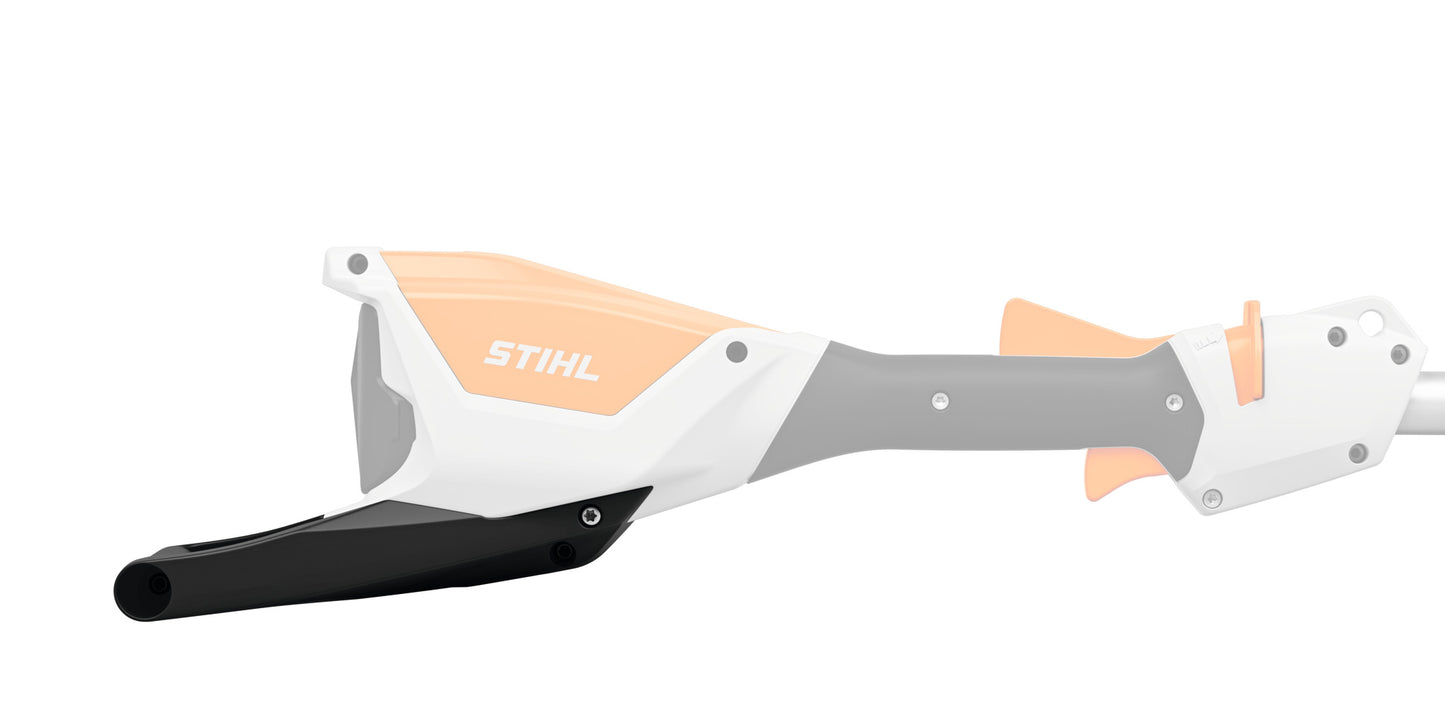 Dettaglio base di supporto Stihl per protezione batteria su HTA e HLA
