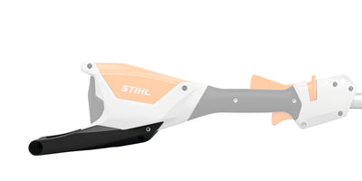 Dettaglio base di supporto Stihl per protezione batteria su HTA e HLA