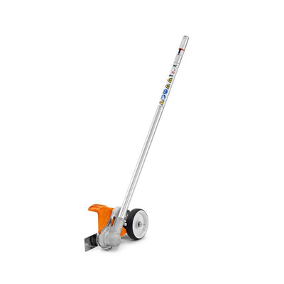 Attacco STIHL KombiTool FCS-KM rifinitore di bordi con albero dritto, lama in acciaio e rotella di profondità
