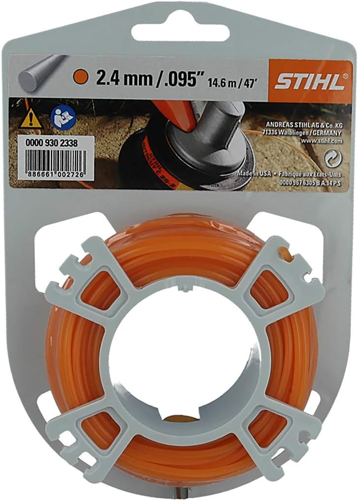 Filo falciante tondo STIHL in confezione colore arancione diametro 2,4 mm 14,6 m