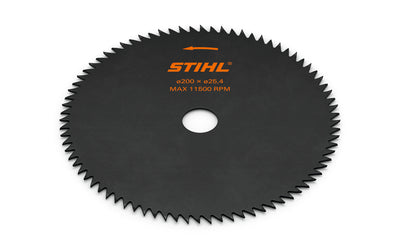 Lama sega circolare STIHL a denti a punta in acciaio per decespugliatore manicotto 20 mm