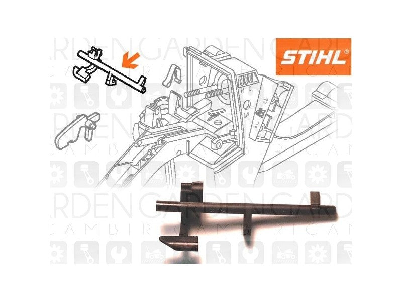 Leva di azionamento STIHL ricambio per rasaerba serie MB con manubrio