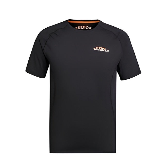 Maglietta tecnica termoattiva nera Stihl SZ S Score con logo STIHL TIMBERSPORTS