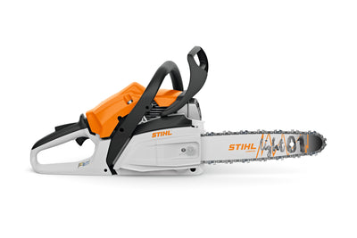 Motosega STIHL MS 172 vista laterale con spranga 35-40 cm