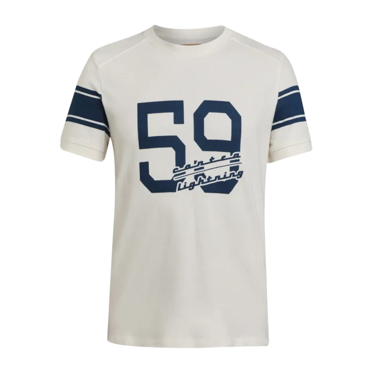 T-shirt Stihl 59 bianca con stampa 59 e scritta Contra Lightning