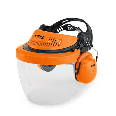 Visiera con cuffie Stihl ADVANCE GPC 28 con visiera in policarbonato antiappannamento e protezione udito SNR 28