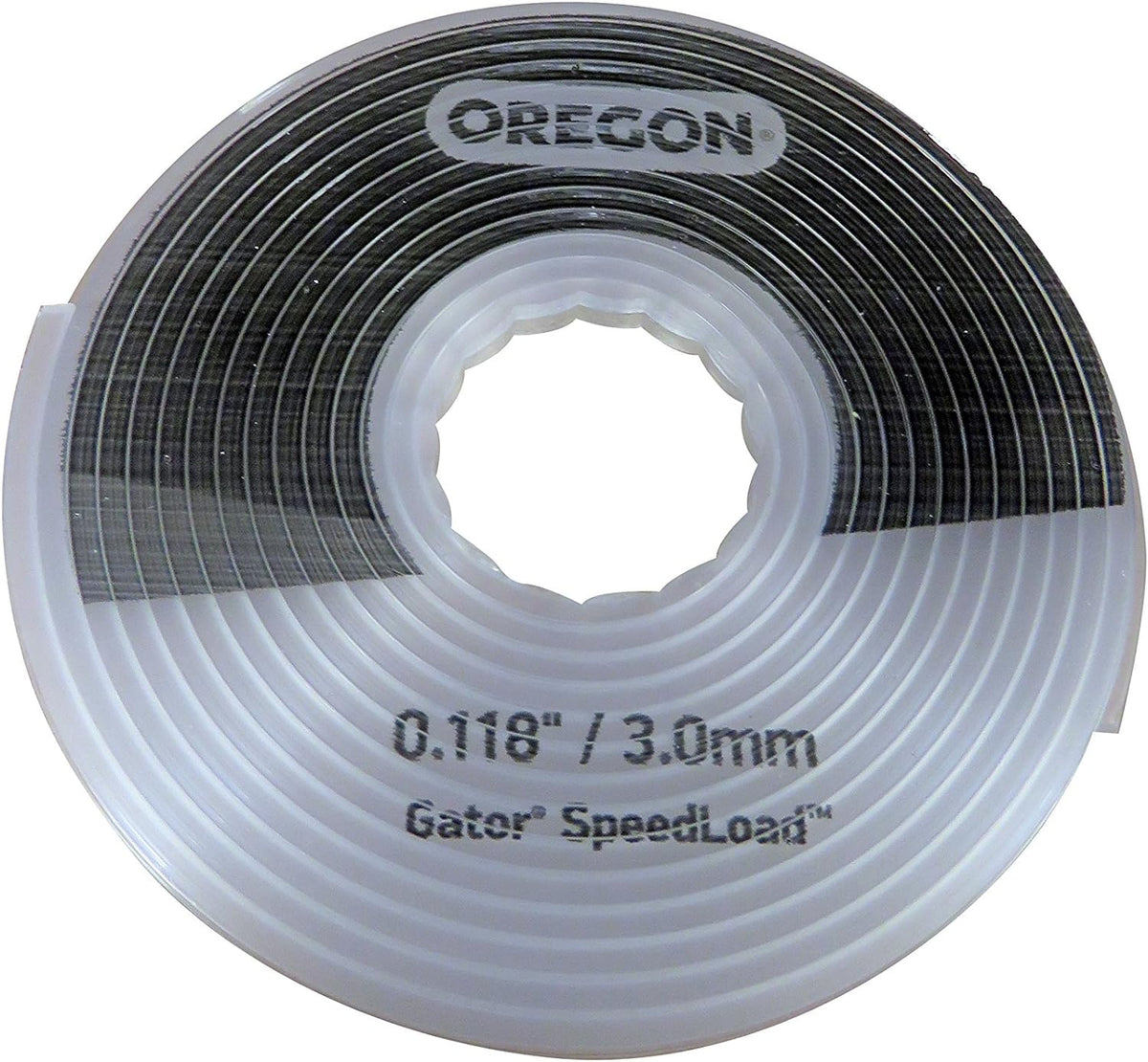 Bobina di filo per decespugliatore Oregon Gator SpeedLoad da 0.118 pollici (3.0mm). Ricambio rapido e facile per decespugliatori, progettato per prestazioni elevate e durata. Ideale per taglio di erba e piccoli arbusti.