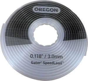 Bobina di filo per decespugliatore Oregon Gator SpeedLoad da 0.118 pollici (3.0mm). Ricambio rapido e facile per decespugliatori, progettato per prestazioni elevate e durata. Ideale per taglio di erba e piccoli arbusti.