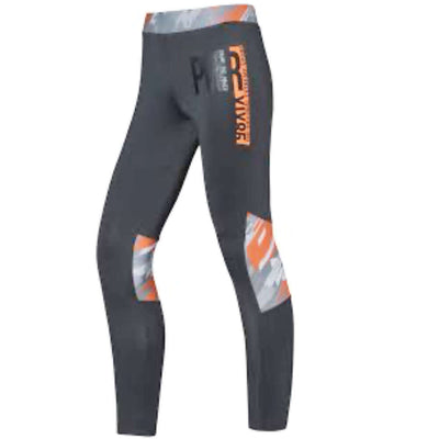 Legging sportivi SZ S grigio/arancione
