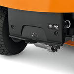 Sistema di scarico laterale in azione sul trattorino STIHL RT 4112 SZ