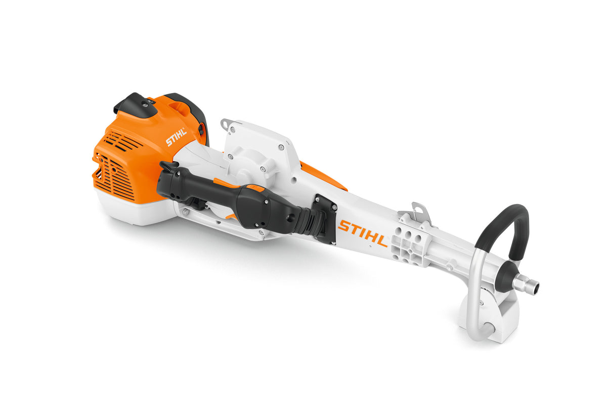 Scuotitore SP-452 di Stihl in vista laterale con asta lunga
