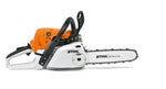 Motosega STIHL MS 251 vista posteriore con impugnature e controlli visibili