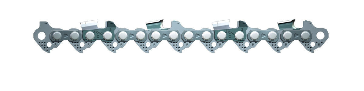 Primo piano della catena Stihl Rapid Micro Comfort (RMC), .325" con design a basse vibrazioni