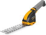 Tagliasiepi a batteria STIGA SGM 72 AE, leggero e maneggevole, ideale per la cura del giardino. Design ergonomico e lame in acciaio inossidabile per tagli precisi. Perfetto per cespugli e siepi. Batteria inclusa.