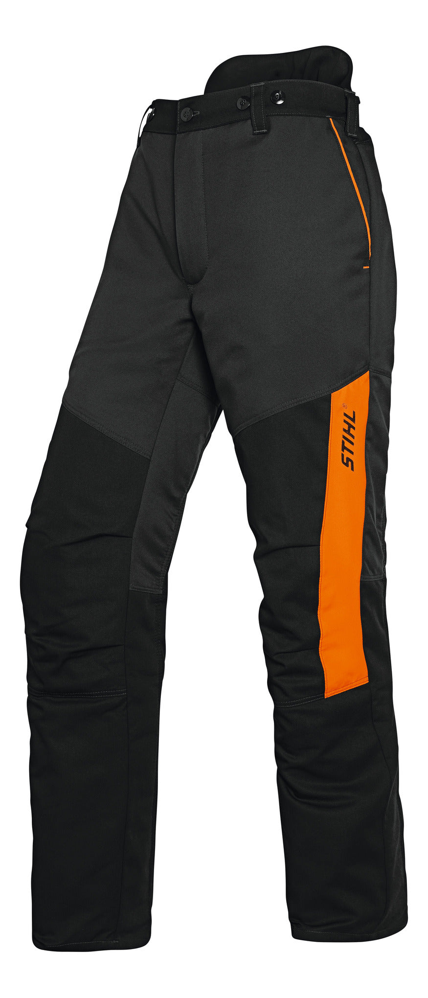 Primo piano dei Pantaloni Function Universal di Stihl in colore antracite