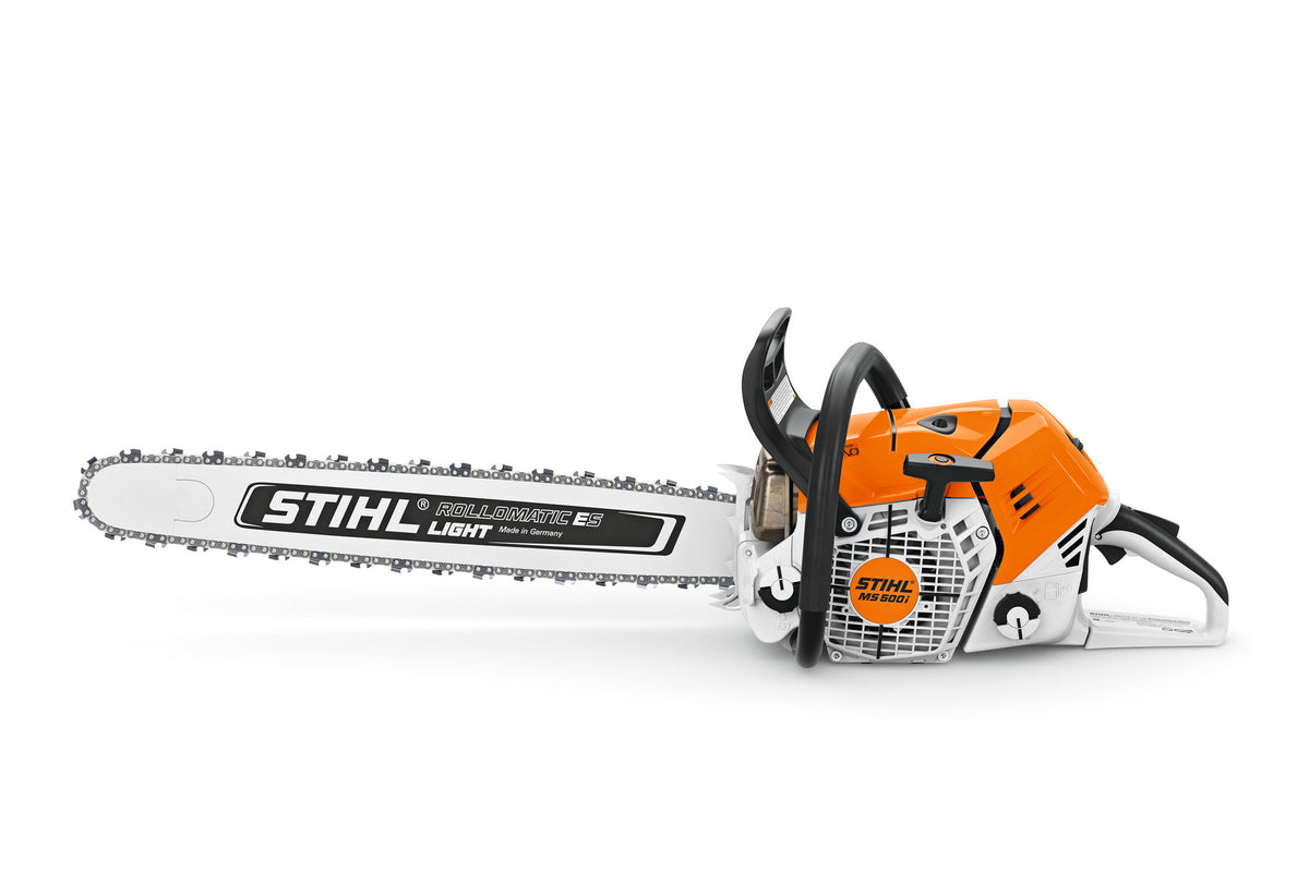 Vista laterale della motosega STIHL MS 500i