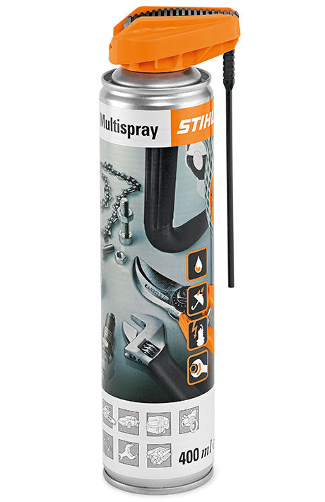 Flacone di Lubrificante Protettivo Multispray Stihl mostrato frontalmente