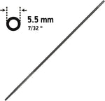 Lima per affilatura catene motosega da 5.5 mm (7/32 pollici), utensile per manutenzione catene sega, accessorio per affilare denti catena, lima rotonda in acciaio resistente, strumento per giardinaggio, taglio legna e lavori forestali.