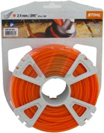 Bobina di filo per decespugliatore Stihl, diametro 2.4 mm, lunghezza 43 m, colore arancione, adatta per tagliaerba e attrezzi da giardino, confezione originale, alta qualità, resistente, ideale per uso professionale e domestico.
