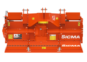 Vista dall'alto della fresatrice SPR 185 che mostra la disposizione simmetrica delle componenti e le protezioni superiori
