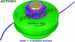 Testina batti e vai per decespugliatore Active Mod. 120 verde pomolo acciaio