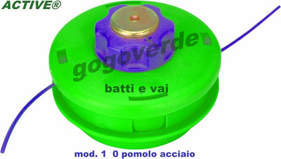 Testina batti e vai per decespugliatore Active Mod. 120 verde pomolo acciaio
