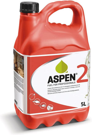 Tanica Aspen 2 benzina alchilata per motori 2 tempi con 2% olio 5 L