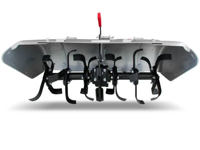 Fresa BCS Ferrari 85 cm vista frontale con coltelli e leva centrale regolazione profondità