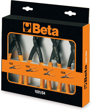 Set Beta 1031/S4 pinze per anelli elastici di sicurezza confezione da 4 pezzi