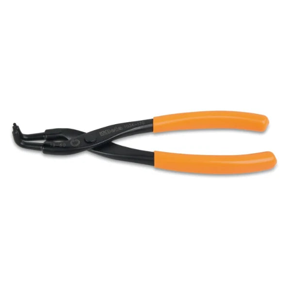 Pinza per anelli Seeger Beta 1034 a becchi piegati 90° con manici in PVC