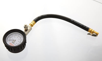 Manometro Beta 1949M per pressione pneumatici con tubo e raccordi in ottone