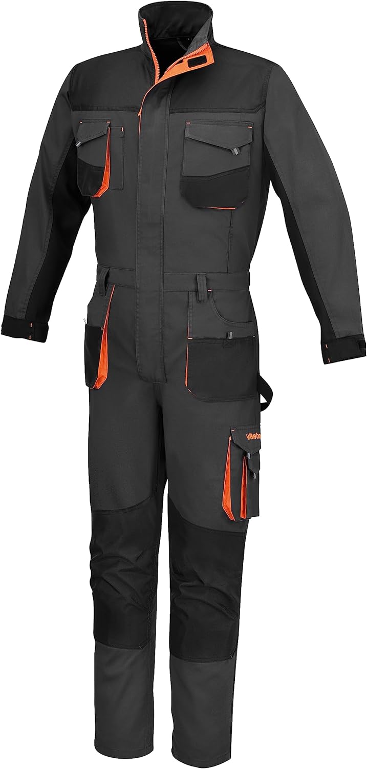 Tuta da lavoro Beta 7865G Light grigia multitasche con zip doppio cursore