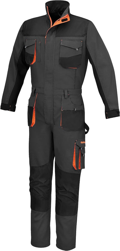 Tuta da lavoro Beta 7865G Light grigia multitasche con zip doppio cursore