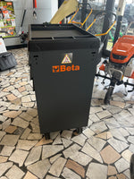 Cassettiera portautensili Beta C04BOX vista laterale con ruote Ø 125 mm e struttura robusta