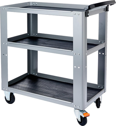 Carrello porta attrezzi professionale Beta grigio con 3 ripiani antiscivolo e ruote bloccabili