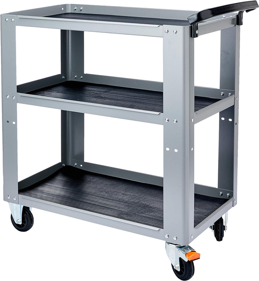 Carrello porta attrezzi professionale Beta grigio con 3 ripiani antiscivolo e ruote bloccabili