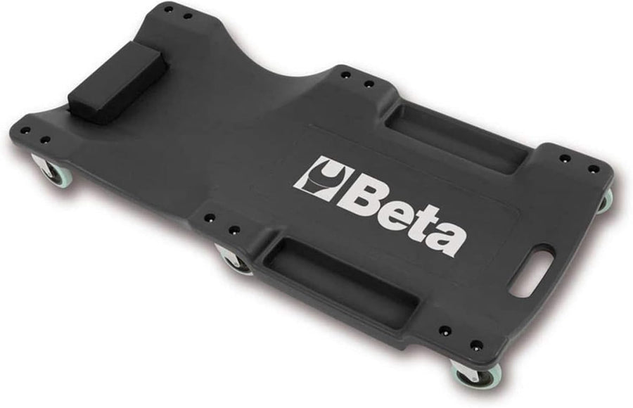 Lettino sottomacchina scorrevole Beta in plastica antiurto con ruote da 120 mm