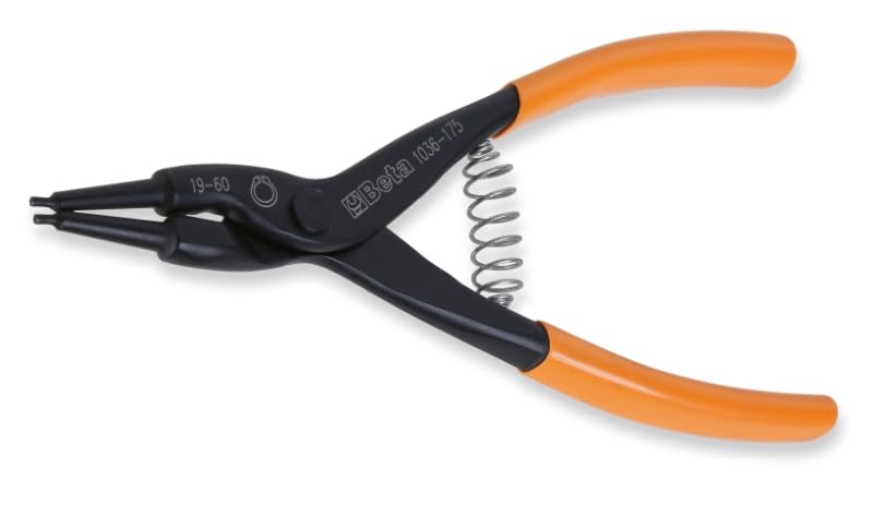 Pinza Beta per anelli Seeger con molla di richiamo